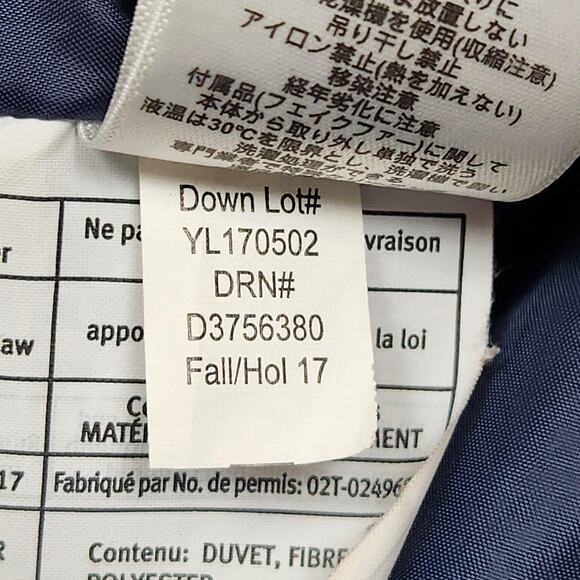 Eddie Bauer Coat Womens Medium Down Puffer Parka EB650 Faux Fur Hood 2-Way Zip - Picture 14 of 14